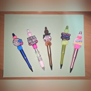 Beaded pens or customized keychains